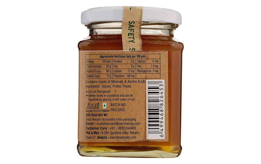 Florea Raw Forest Honey    Glass Jar  350 grams